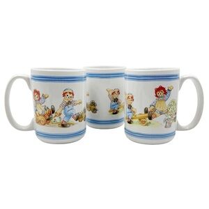 Vintage Raggedy Ann & Andy | Coffee Tea Mug Set of 3